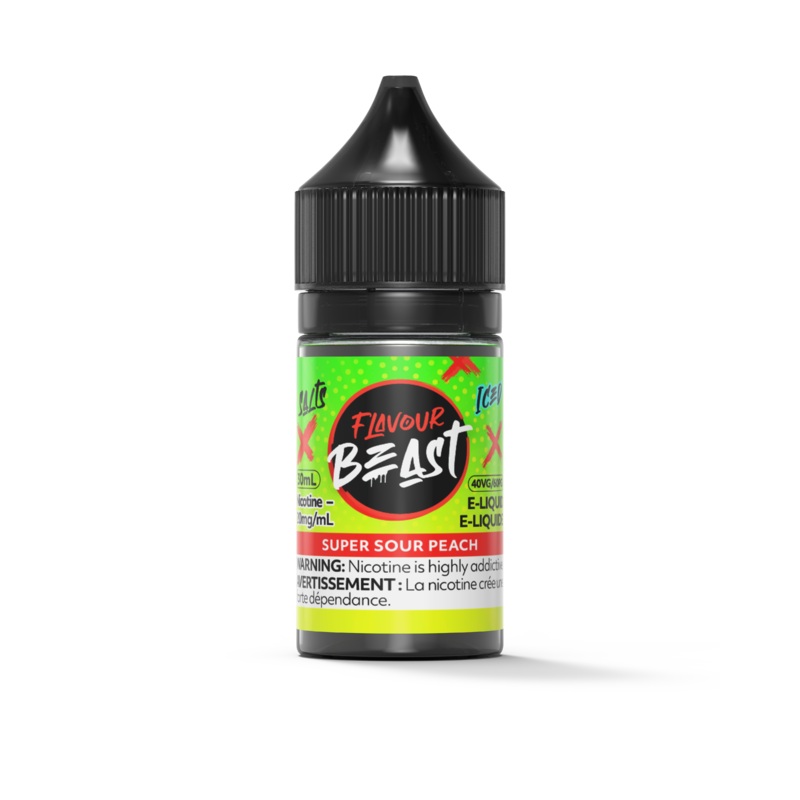 Super Sour Peach Iced by Flavour Beast Salt [ON]