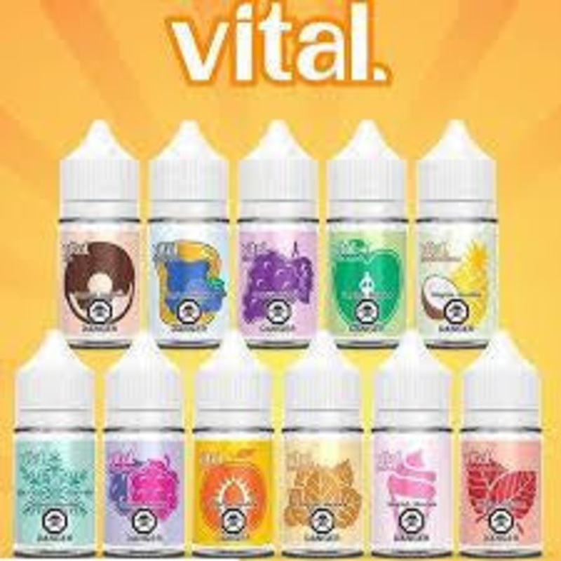 VITAL E-LIQUID (30ml)|ARCTIC BERRY|BLUE RASPBERRY|DAZE *LAST CALL*|FLAVOURLESS|GRAPE|GREEN APPLE|HAWAIIAN STORM *LAST CALL*|ICE|MANGO DRAGONFRUIT *LAST CALL*|MIXED BERRY|NILLA FIZZ *LAST CALL*|RAINBOWS|RASPBERRY POM|SMOOTH TOBACCO|STRAWBERRY *LAST CALL*|W
