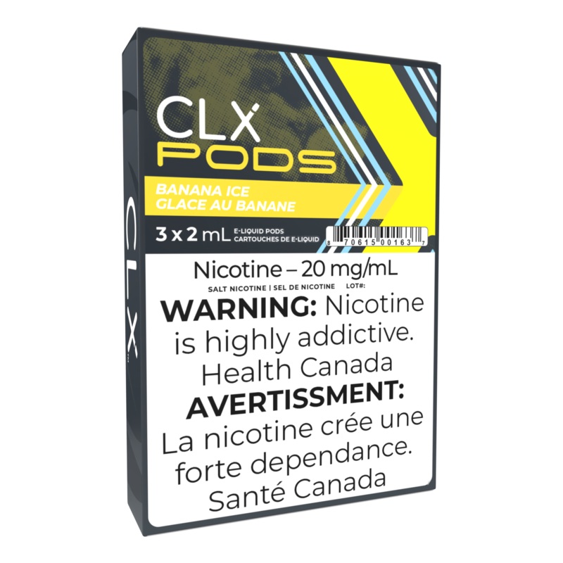 CLX PODS by Dvine *LAST CALL*|BANANA ICE|BLUE RAZZ|FRUITY HAWAIIAN|GRAPE ICE|PEACH ICE