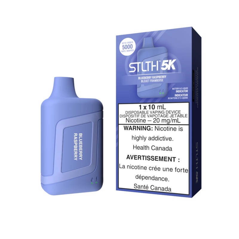 Blueberry Raspberry by Stlth 5K 5000 Puff 10ml Rechargeable- Disposable Vape [ON]