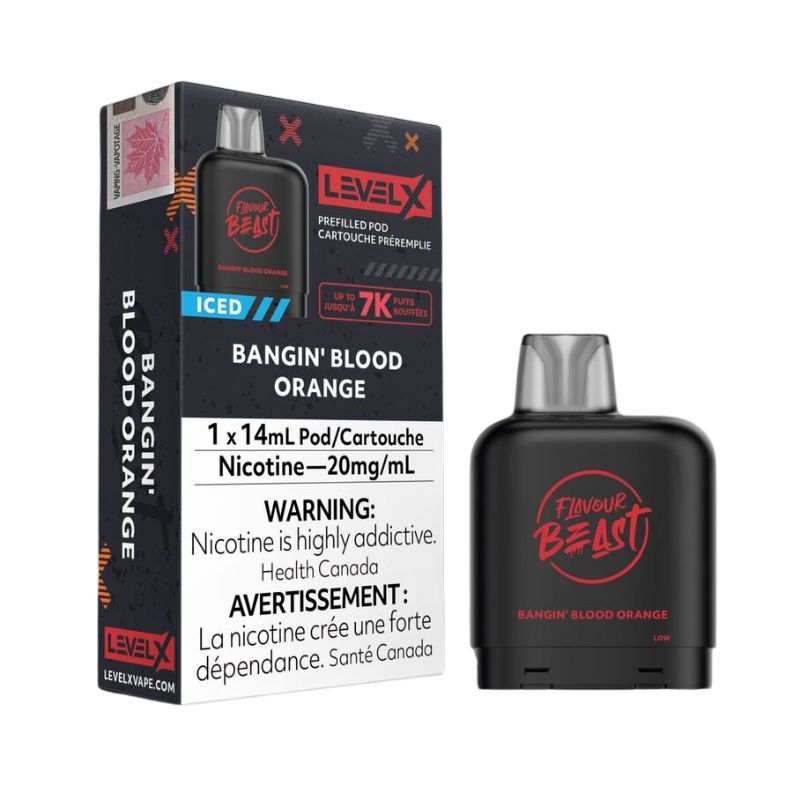 Bangin’ Blood Orange Iced – Level X Flavour Beast Pod