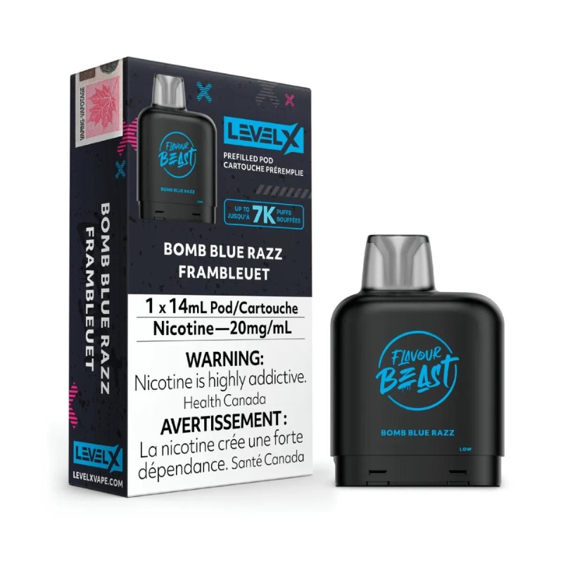 Blue Razz – Level X Bomb Flavour Beast Pod