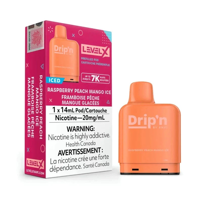 Raspberry Peach Mango Ice – Level X Drip’N 7K