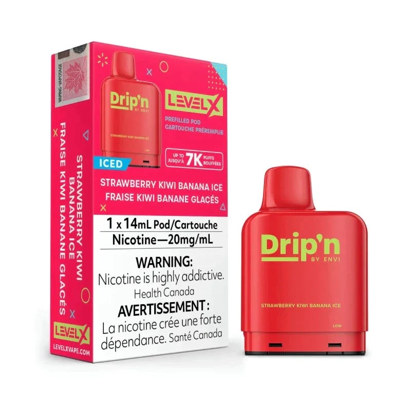 Strawberry Kiwi Banana Ice – Level X Drip’N 7K