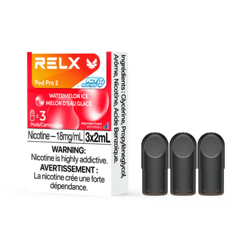 Watermelon Ice – Infinity & Essential Pro 2 Pod by Relx (3x2mL) [ON]