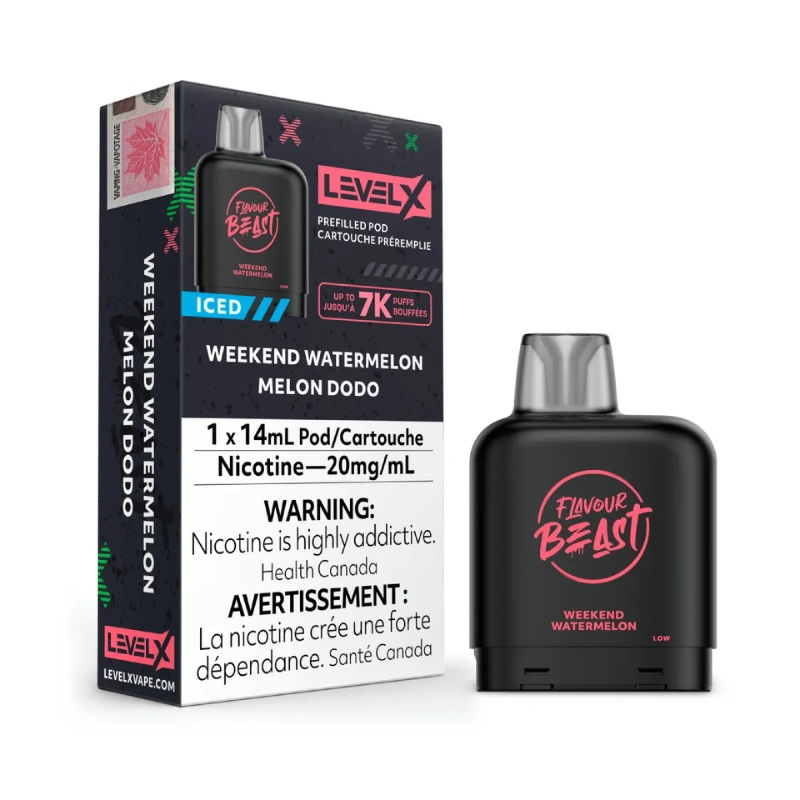 Weekend Watermelon Iced – Level X Flavour Beast Pod