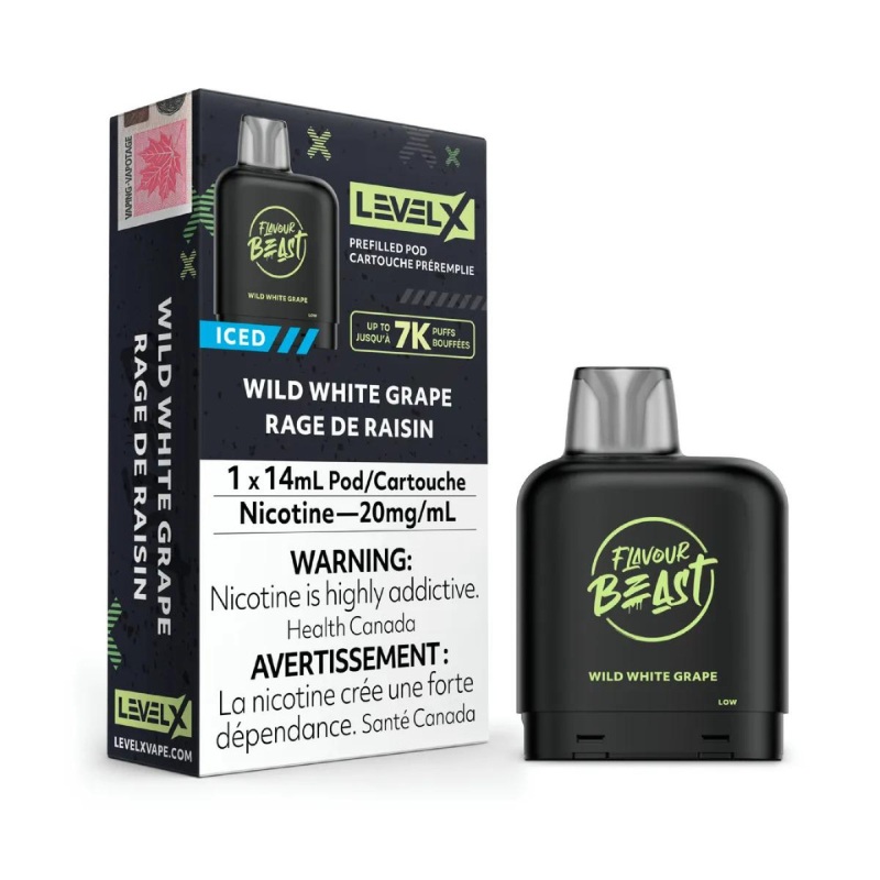 Wild White Grape Iced – Level X Flavour Beast Pod