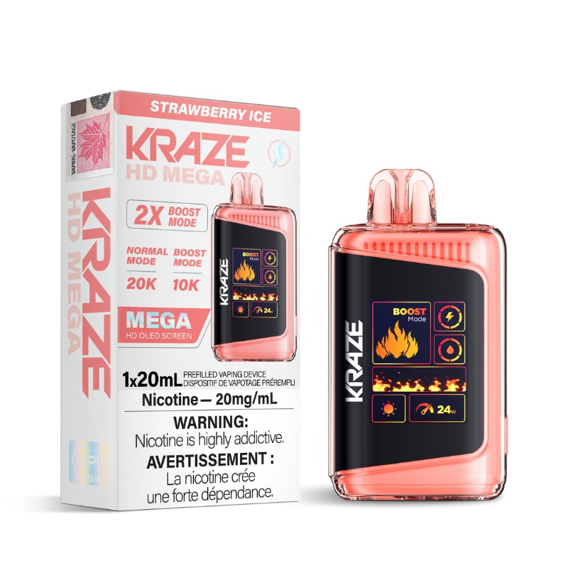 Strawberry Ice- Kraze Hd Mega 20K