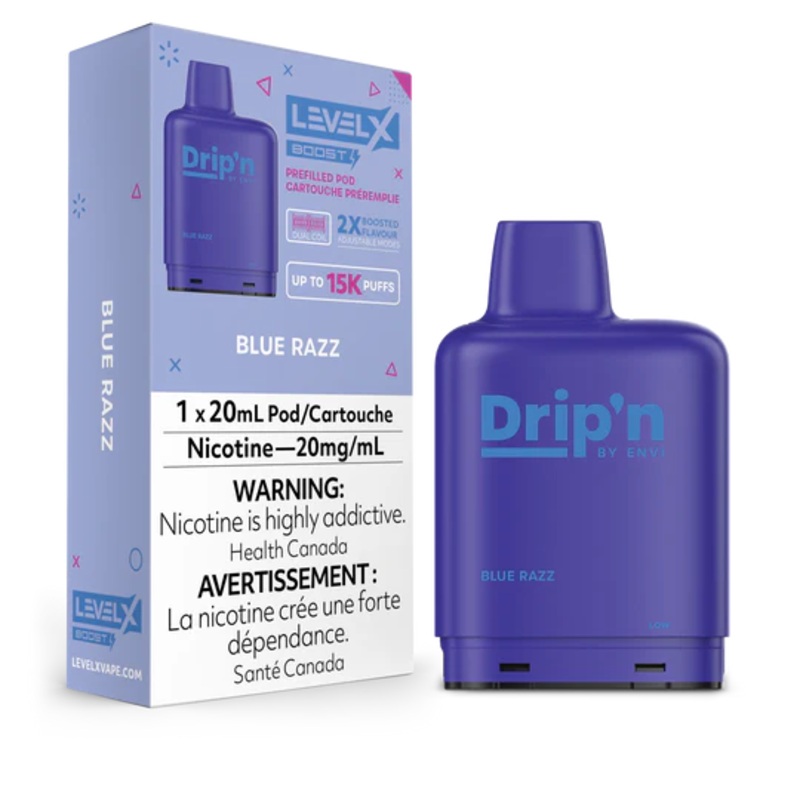 Blue Razz – Level X Boosted Drip’N 15K