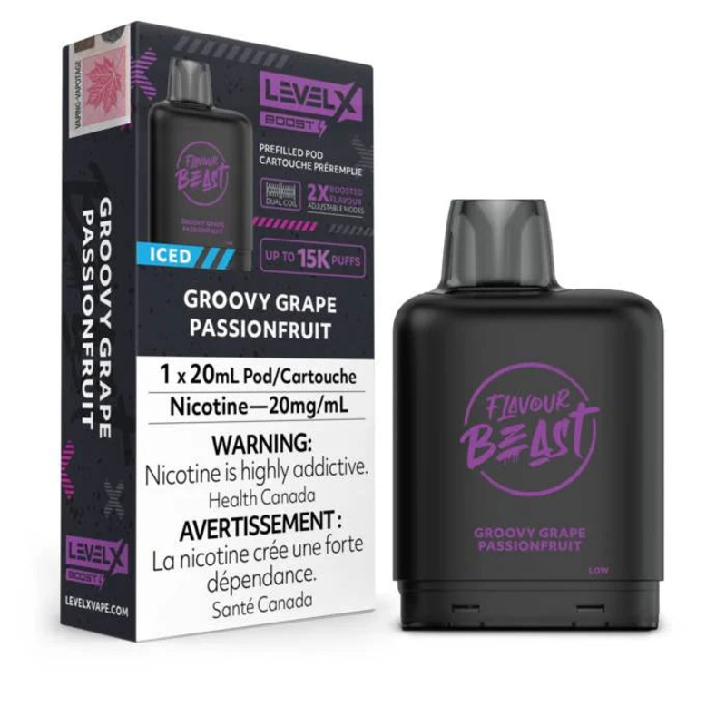 Groovy Grape Passionfruit – Level X Boosted Flavour Beast 15K