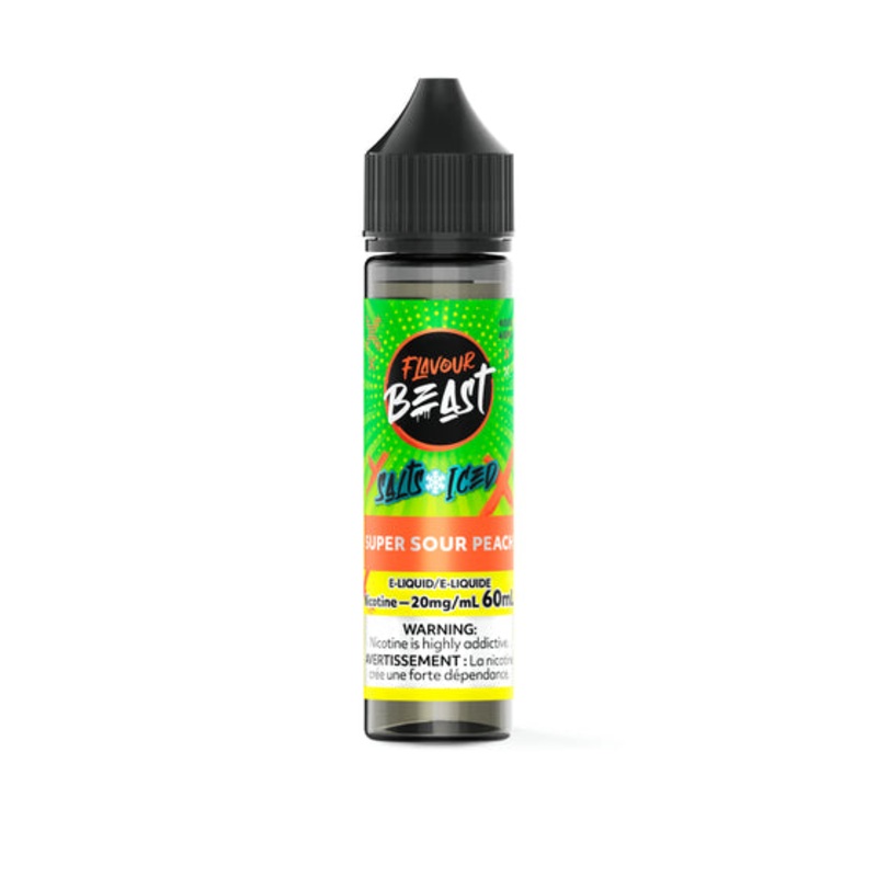 Super Sour Peach (Ice) by Flavour Beast Salt 60mL [ON]