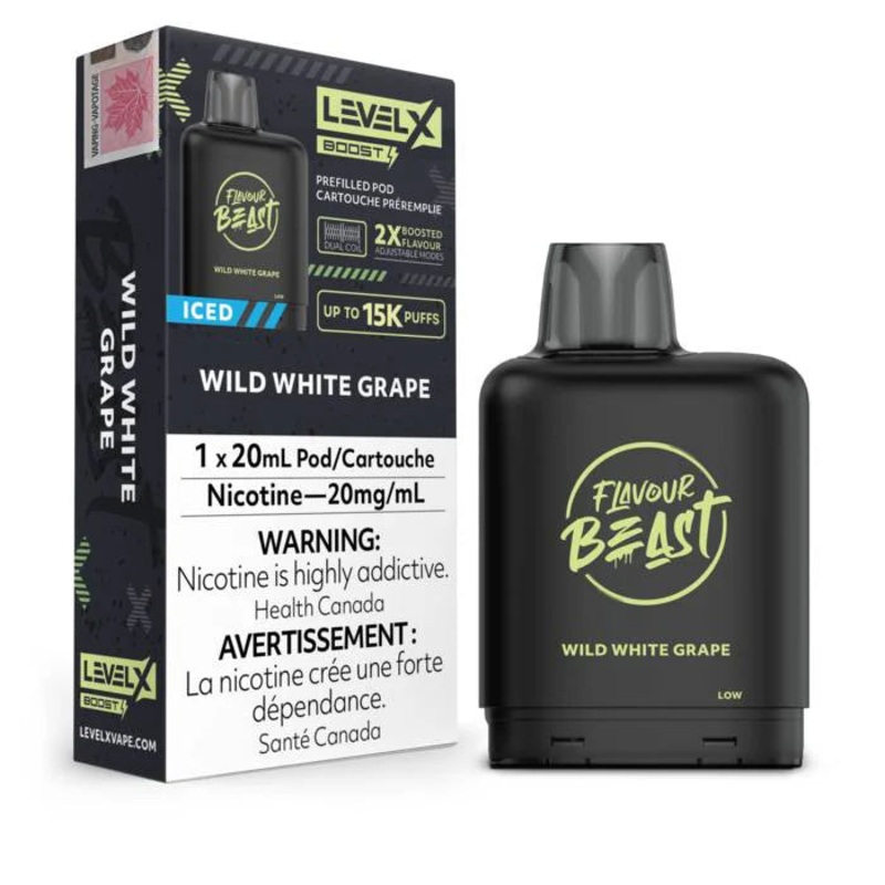 Wild White Grape – Level X Boosted Flavour Beast 15K