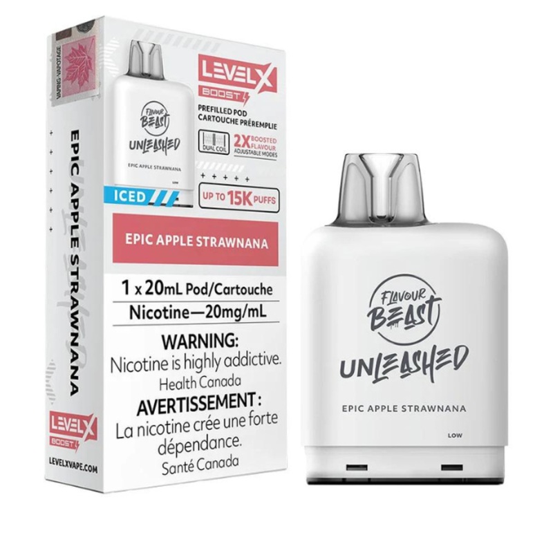 Epic Apple Strawnana – Level X Epic Flavour Beast Unleashed Boosted  Pod