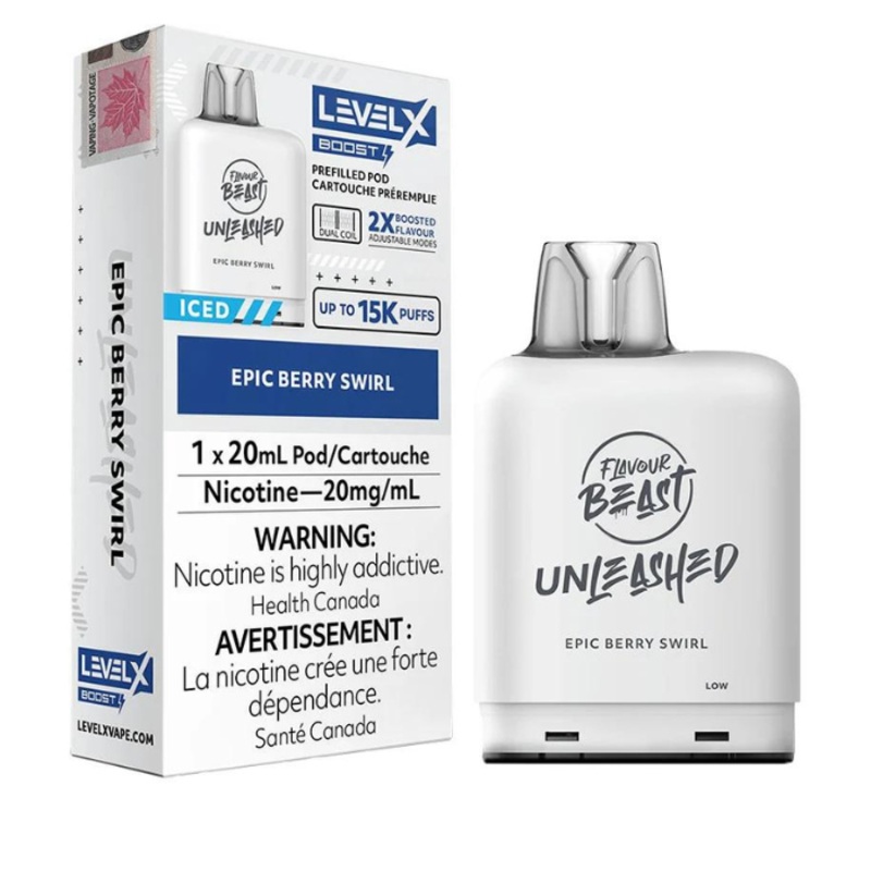 Epic Berry Swirl – Level X Epic Flavour Beast Unleashed Boosted  Pod
