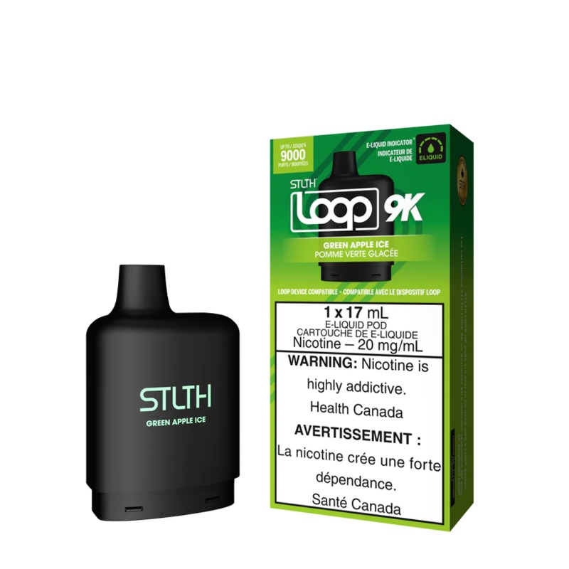 Green Apple Ice – Stlth Loop 9K Pod