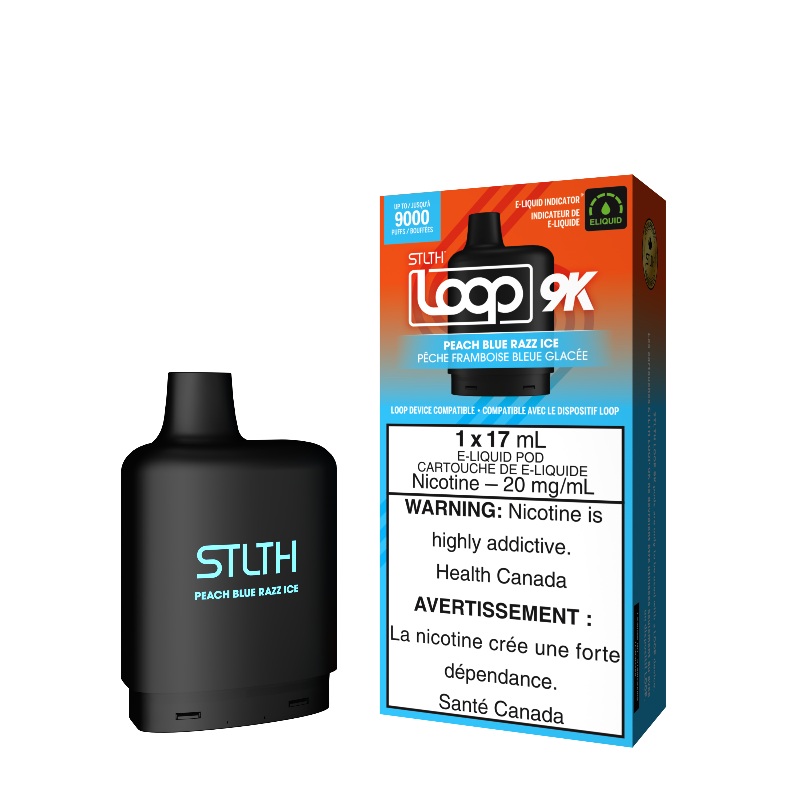 Peach Blue Razz Ice – Stlth Loop 9K Pod