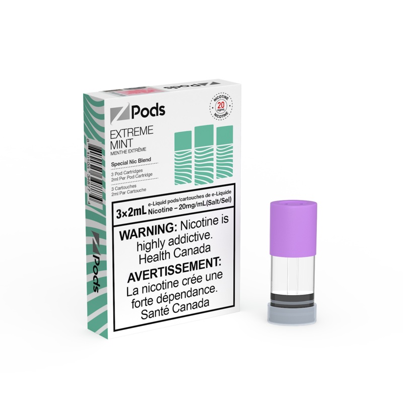 Extreme Mint Z Pods by Z Lab (‘Stlth’ Compatible Vape Pod) [ON]
