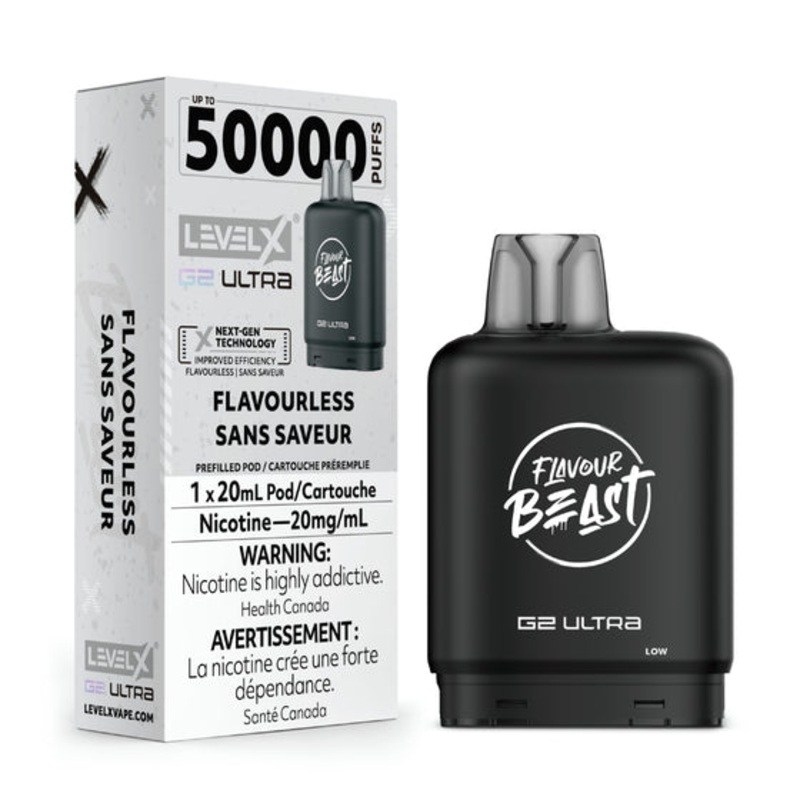 Flavourless by Level X Flavour Beast Ultra – Closed Pod System (50K Puff) [ON]