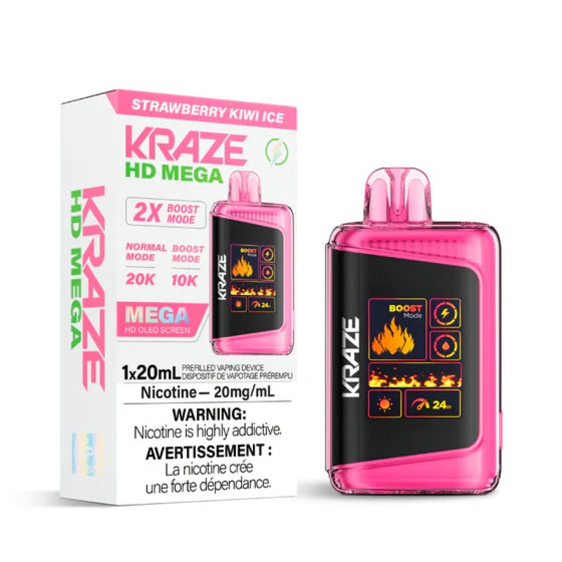 Strawberry Kiwi Ice – Kraze Hd Mega 20K