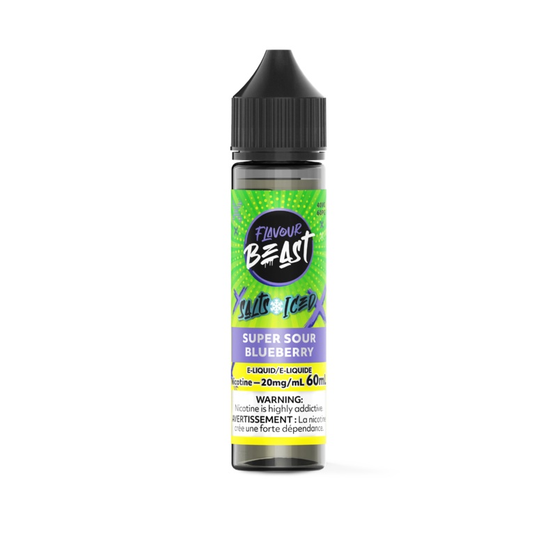 Super Sour Blueberry (Ice) by Flavour Beast Salt 60mL [ON]