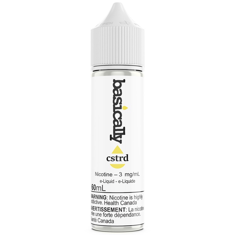 BASICALLY CSTRD 60ML|3mg|6mg|12mg