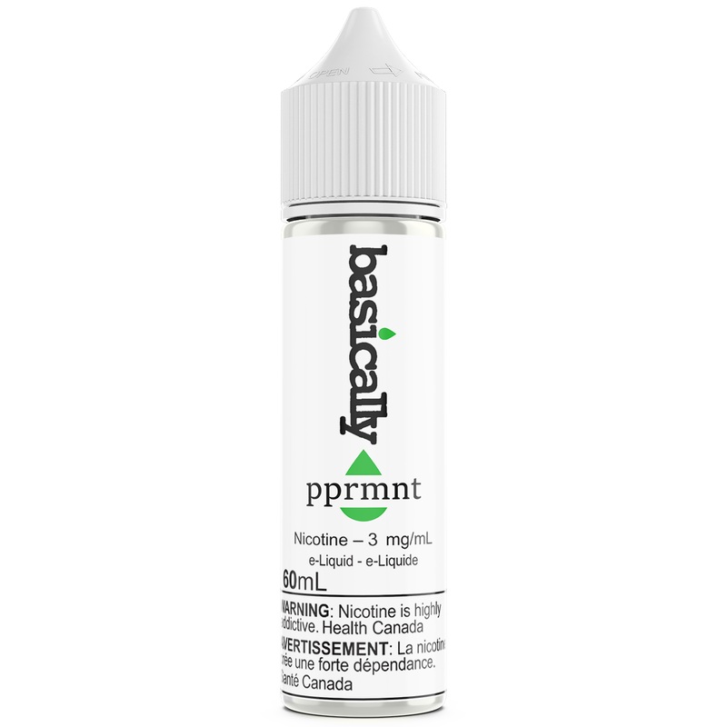 BASICALLY PEPPERMINT 60ml|3mg|6mg|12mg|0mg NICOTINE FREE