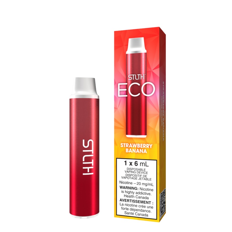 Strawberry Banana by Stlth Eco 6ml – Disposable Vape [ON]