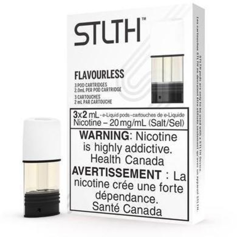 STLTH POD PACK – FLAVOURLESS|12mg|20mg|0mg NICOTINE FREE