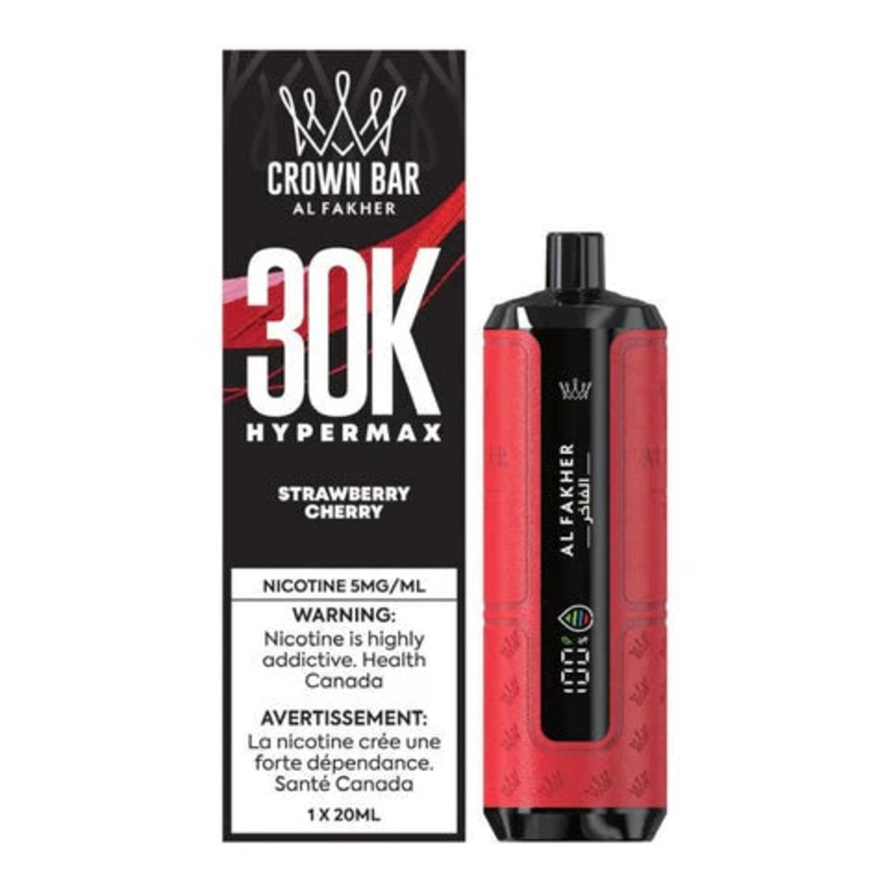 Strawberry Cherry by Al Fakher Hypermax 30K 20mL – Disposable Vape [ON]