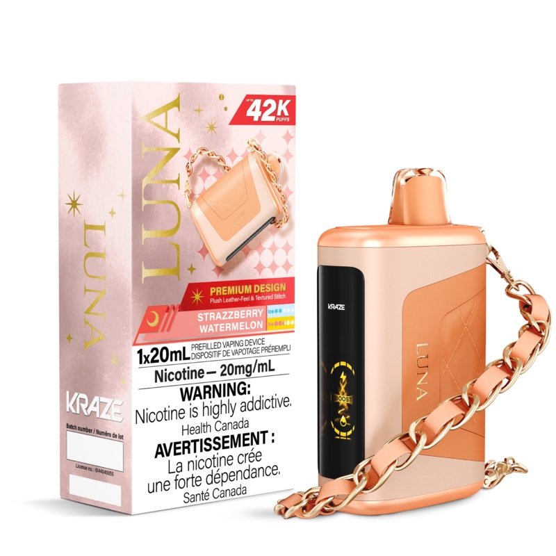 Strazzberry Watermelon by Kraze Luna (42000 Puff) 20mL – Disposable Vape [ON]