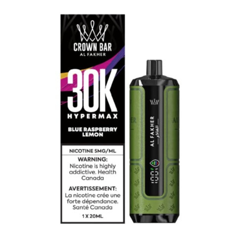 Blue Raspberry Lemon by Al Fakher Hypermax 30K 20mL – Disposable Vape [ON]