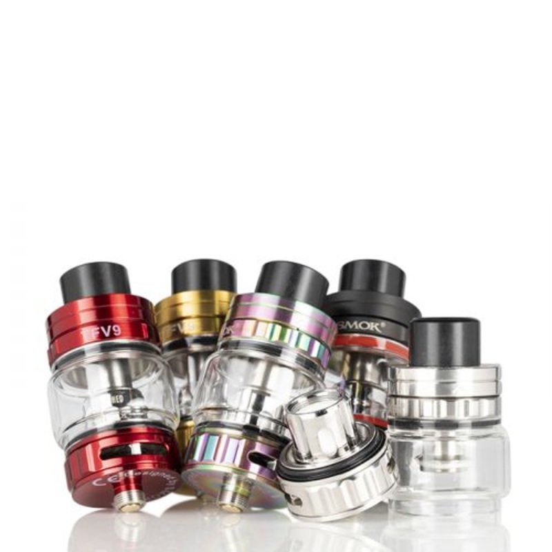 SMOK TFV9 SUB-OHM TANK|Black|7-Color|Gunmetal