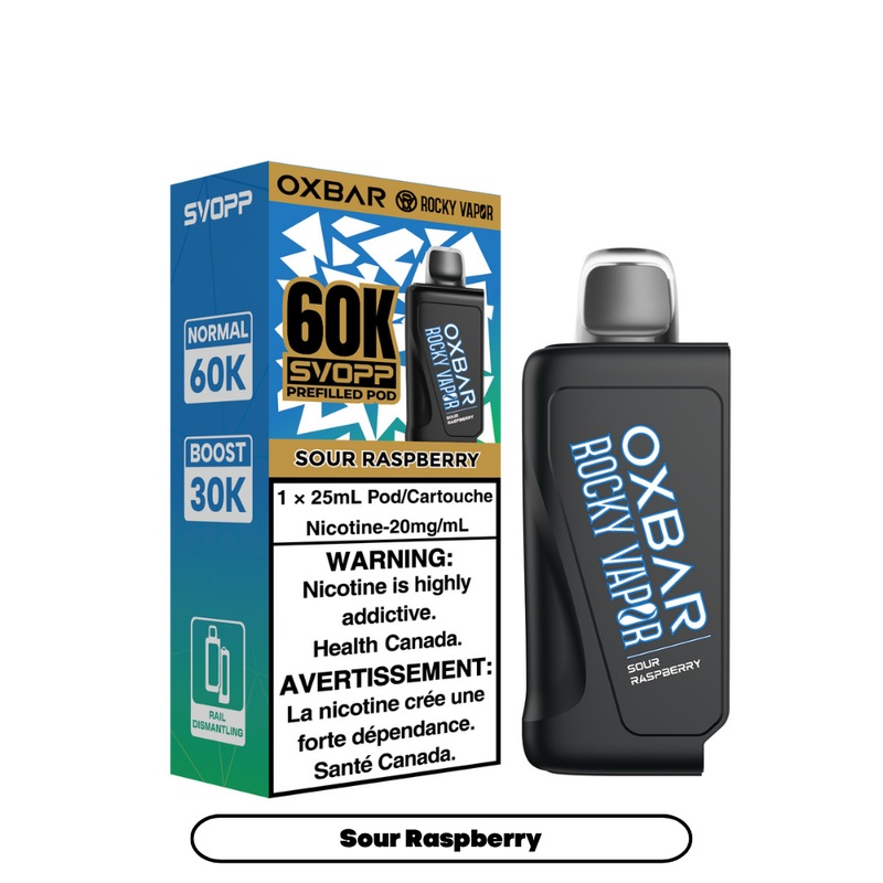 Sour Raspberry by Oxbar SVOPP 60K – Closed Pod System [ON]