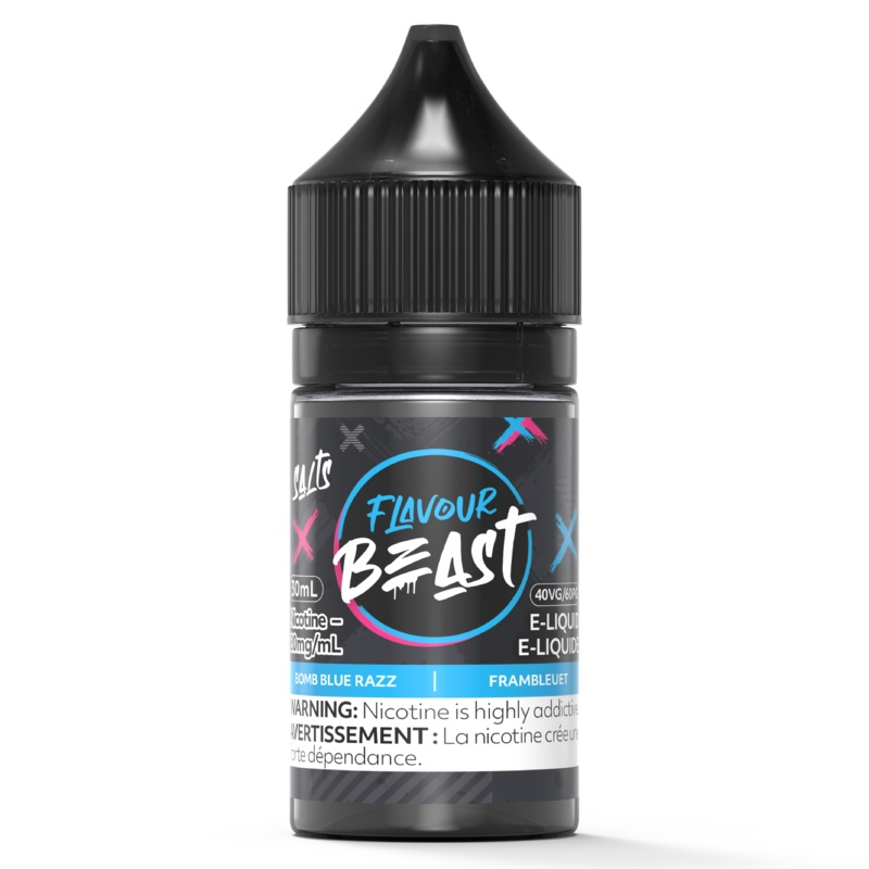 BOMB BLUE RAZZ – FLAVOUR BEAST SALT 30ML