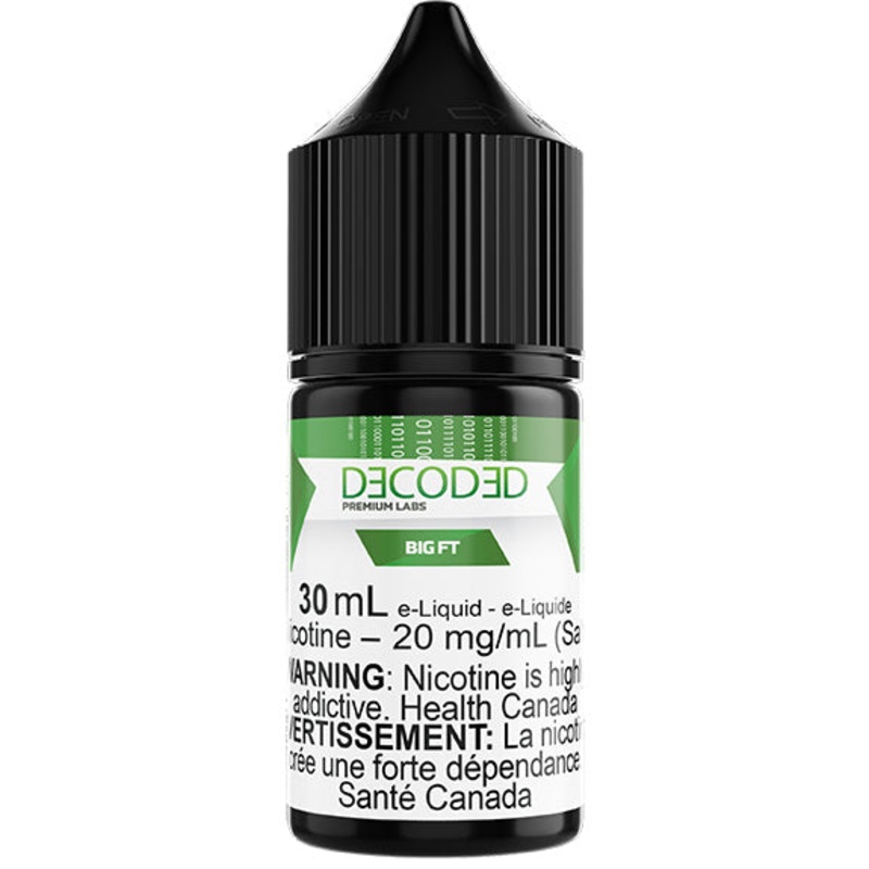 BIG FT – DECODED SALTS 30ML|12mg SALT NICOTINE|20mg SALT NICOTINE