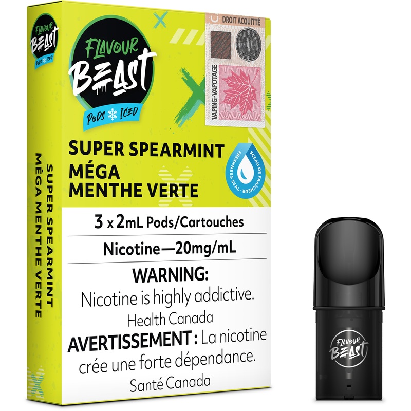 FLAVOUR BEAST POD PACK – SUPER SPEARMINT