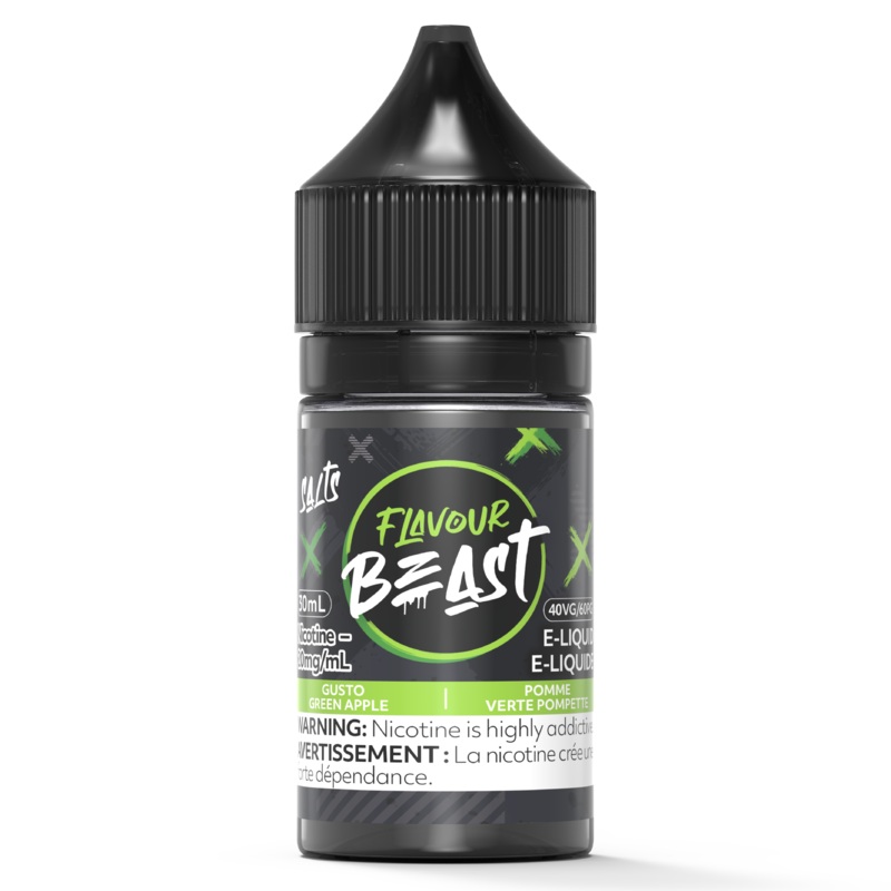 GUSTO GREEN APPLE – FLAVOUR BEAST SALT 30ML