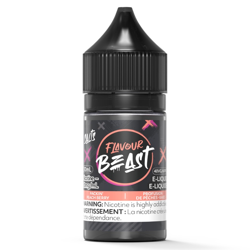 PACKIN’ PEACH BERRY – FLAVOUR BEAST SALT 30ML