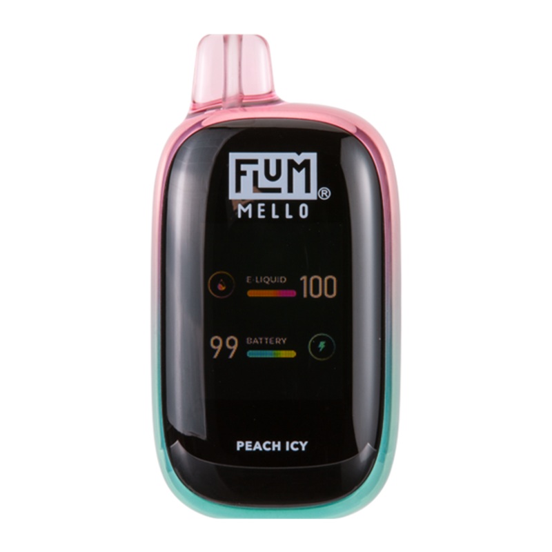 Peach Icy FLUM Mello|VAP|50mg|Single|10 Pack
