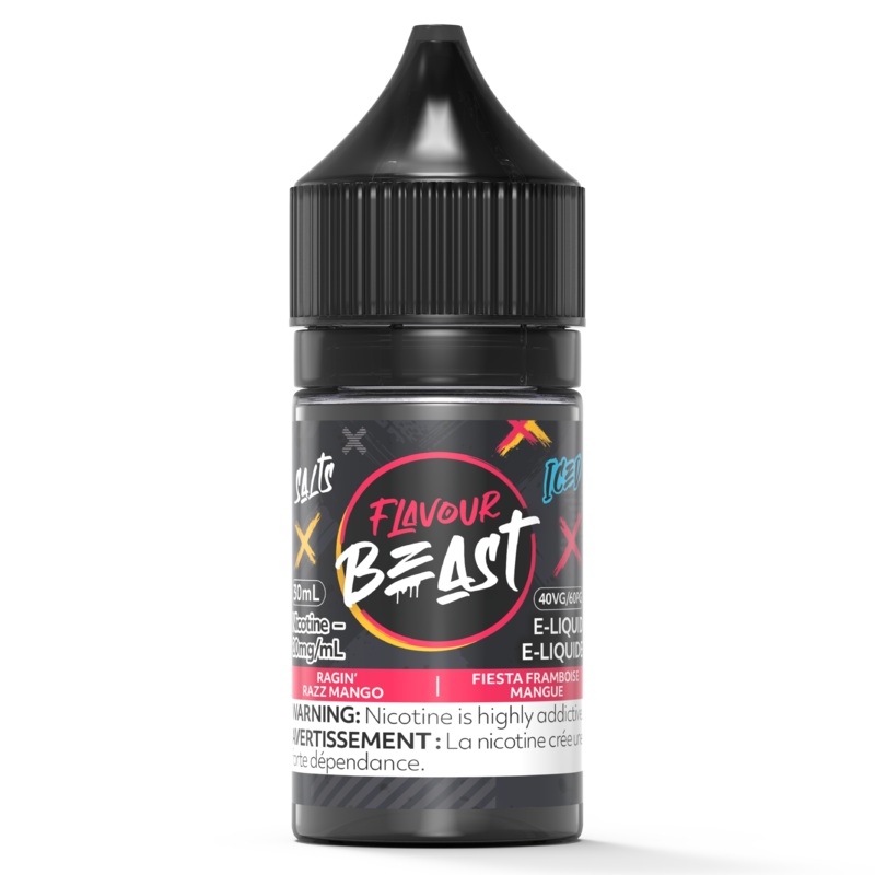 RAGIN’ RAZZ MANGO ICED – FLAVOUR BEAST SALT 30ML