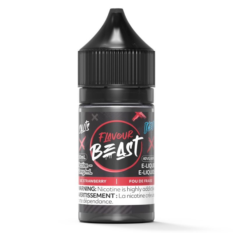 SIC STRAWBERRY ICED – FLAVOUR BEAST SALT 30ML