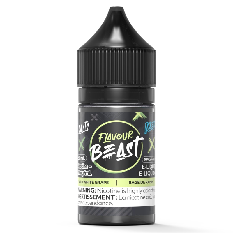 WILD WHITE GRAPE ICED – FLAVOUR BEAST SALT 30ML