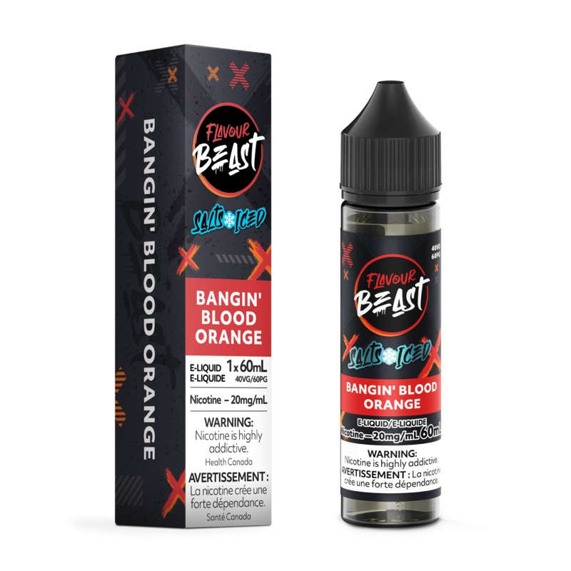 BANGIN’ BLOOD ORANGE ICED – FLAVOUR BEAST SALT 60ML