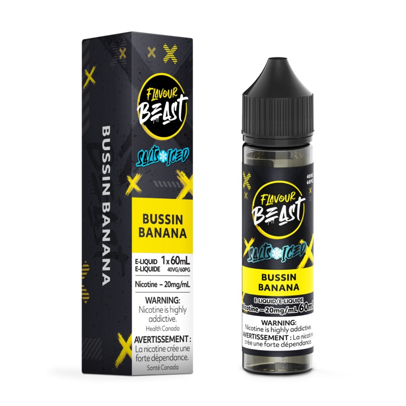 BUSSIN BANANA ICED – FLAVOUR BEAST SALT 60ML