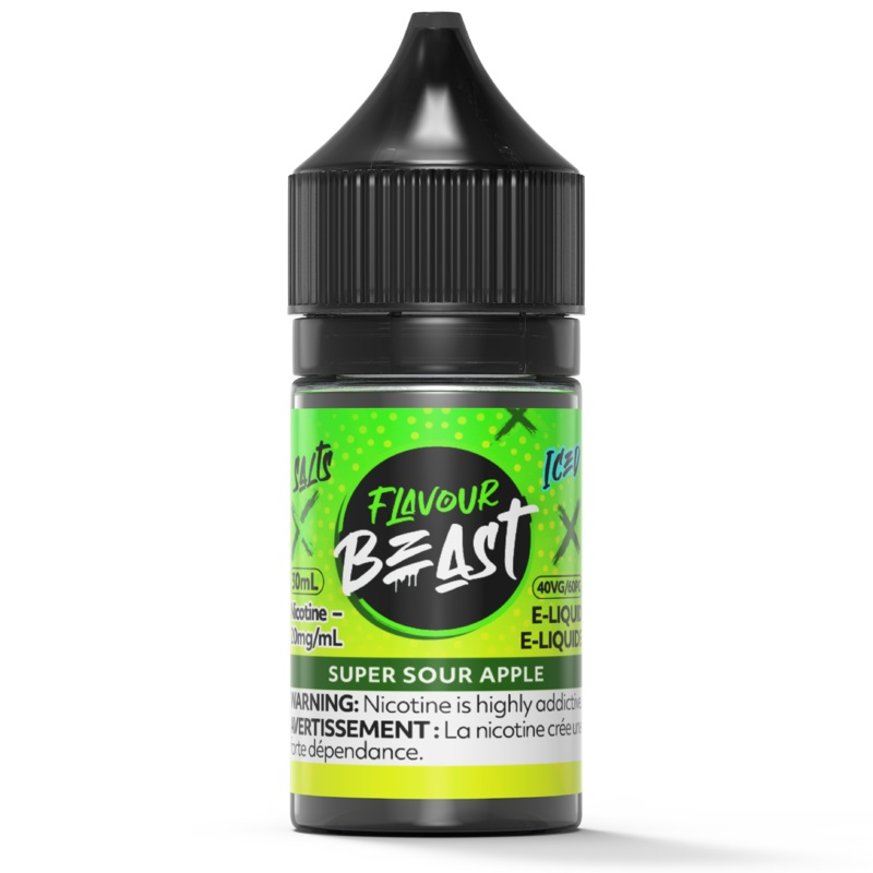 SUPER SOUR APPLE – FLAVOUR BEAST SALT 30ML