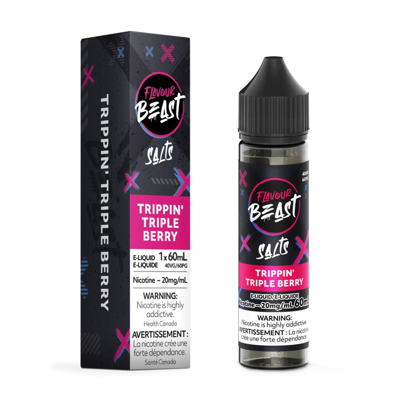 TRIPPIN’ TRIPLE BERRY – FLAVOUR BEAST SALT 60ML