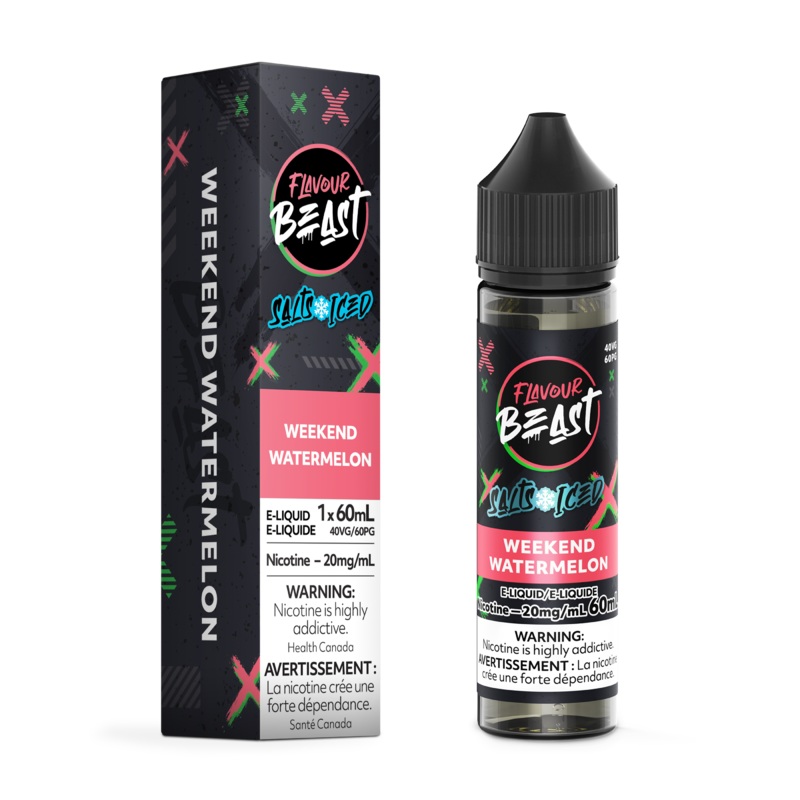 WEEKEND WATERMELON ICED – FLAVOUR BEAST SALT 60ML
