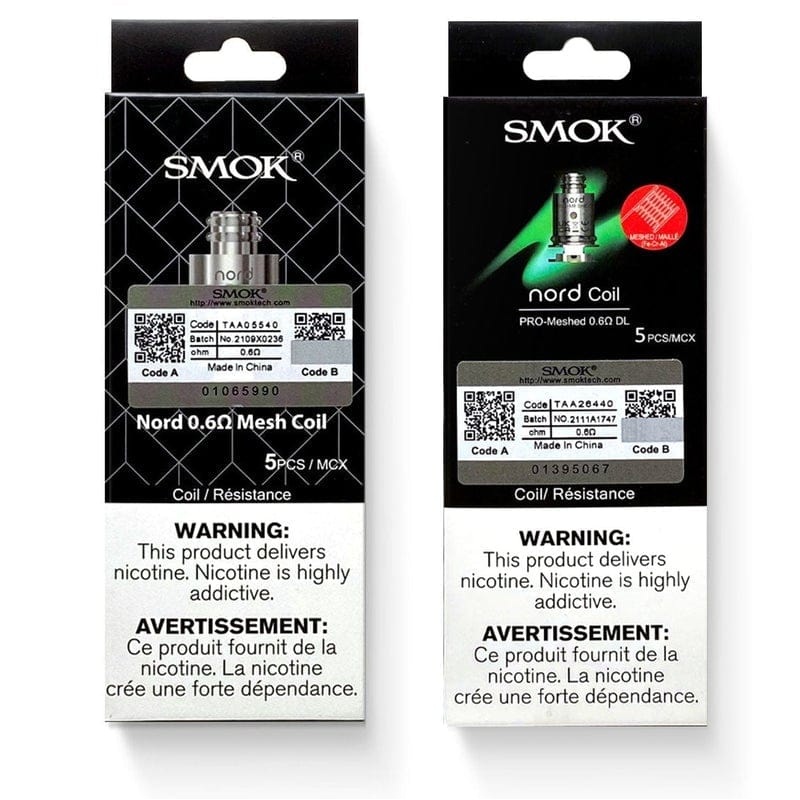 SMOK NORD REPLACEMENT COILS (5 PACK)