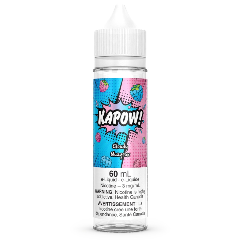 CLOUDY – KAPOW 60ml [AB]|3mg|6mg|12mg|0mg NICOTINE FREE