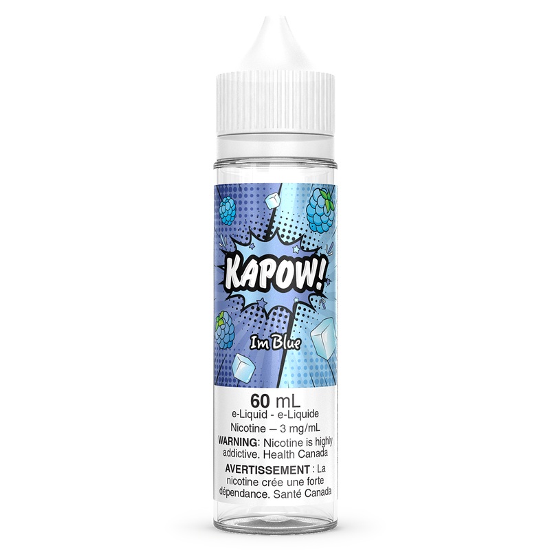IM BLUE – KAPOW 60ML [AB]|3mg|6mg|12mg|0mg NICOTINE FREE